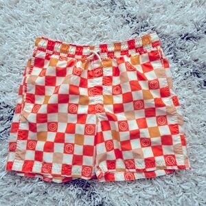 Cat & Jack Orange and White Swim Shorts